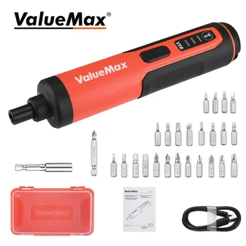 Мини-аккумуляторная отвертка ValueMax 3,6 В, USB-зарядка, Электрическая отвертка, Магнитная отвертка, Многофункциональные биты Powl Tool