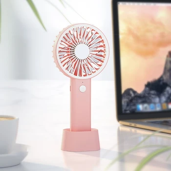 Мини-Вентилятор Ручной USB-Охлаждающий Вентилятор с Основанием для Вечеринки в Спальне На Открытом Воздухе