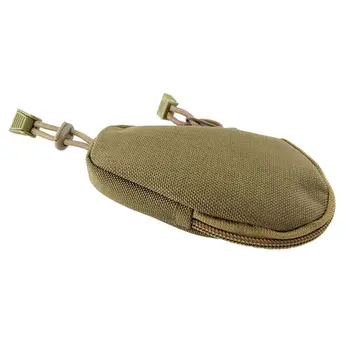 Мини-тактическая военная маленькая сумка Для денег, сумка для ключей, кошелек, нейлоновая сумка с застежкой на шнурок