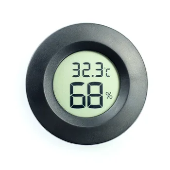 Мини Цифровой термометр Гигрометр Круглый Тестер температуры Влажности Датчик Детектор Термометр Гигрометр
