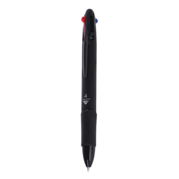 Многоцветная Шариковая ручка 4 в 1 0,7 мм, красная, зеленая, синяя, для заправки школьных канцелярских принадлежностей W3JD