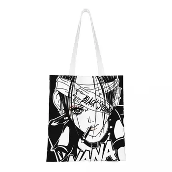 Модная сумка для покупок Nana Osaki, многоразовая сумка для покупок в стиле аниме Харадзюку, Манга, Продуктовая Холщовая сумка для покупок на плечо