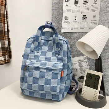 Модная шахматная доска, женская мужская холщовая сумка, модный рюкзак для колледжа для мальчиков и девочек, Мужской женский рюкзак для путешествий, студенческие сумки для ноутбука
