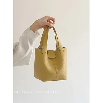 Модные сумки из искусственной кожи, Женская ретро-сумочка, хозяйственная сумка-ведро, офисные женские подмышечные сумки, Пригородная сумка через плечо.