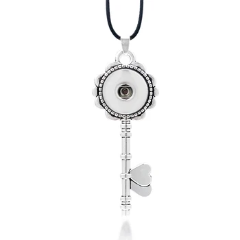 Модный ключ, Сменный Цветок, Имбирное ожерелье 035, 18 мм, подвеска на кнопке, ожерелье, Очаровательные украшения для женщин, Подарок