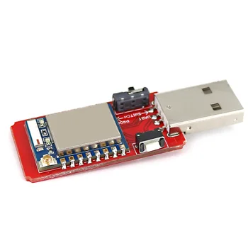Модуль USB-ESP-07 с последовательным приемопередатчиком 2,4 ГГц, Встроенная Антенна для отладки, совместимая с Wi-Fi, Программирование встроенного программного обеспечения для ESP8266