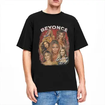 Мужская и женская футболка Beyonce Bootleg Merch Awesome Tees, футболка с круглым вырезом и коротким рукавом, топы из чистого хлопка больших размеров