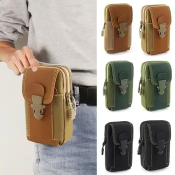 Мужская тактическая сумка Molle Oxford, поясная сумка, маленький карман, военная поясная сумка, сумка для телефона, дорожные походные сумки