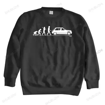 Мужская толстовка с круглым вырезом и длинным рукавом Evolution of Man'classic car sweasweater весенняя мода мужские хлопчатобумажные топы европейского размера для мальчиков подарки