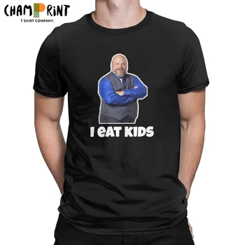 Мужская футболка Bertram Eats Kids, одежда из чистого хлопка 