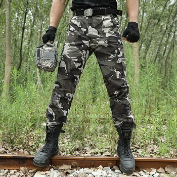 Мужские тактические военные брюки, камуфляжные брюки-карго, мужские тренировочные брюки, армейские брюки, Походные охотничьи брюки, Страйкбольные панталоны