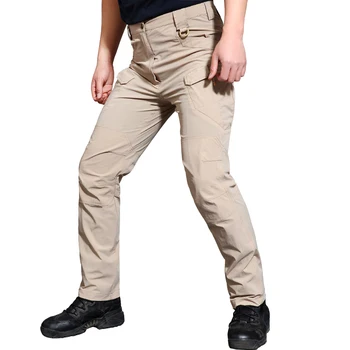 Мужские уличные военные повседневные IX7 IX9 Тактические брюки Дышащие Водонепроницаемые мужские брюки-карго для кемпинга Рыбалки пеших прогулок