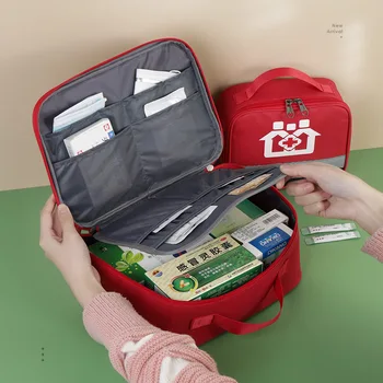 Набор для хранения неотложной медицинской помощи, сумка для хранения материалов большой емкости, Переносная сумка для спасения на открытом воздухе, органайзер для аптечки первой помощи