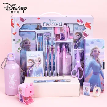 Набор канцелярских принадлежностей Disney Mickey Minnie Frozen Marvel, Модные детские школьные принадлежности, Подарок на день рождения для мужчин и женщин, приз для студентов