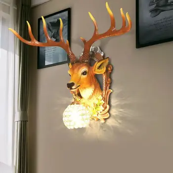 Настенный светильник TEMAR Contemporary Deer LED Для помещений, Креативное Реалистичное бра из смолы Для декора Дома, Гостиной, Спальни