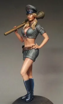 Немецкая сексуальная девушка-унтер-офицер в масштабе 1/35, комплект моделей из смолы времен Второй мировой войны, фигурка Бесплатная доставка