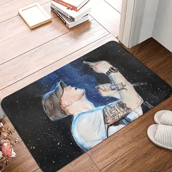 Нескользящий коврик в стиле хип-хоп, тенистый коврик для ванной, спальни, уличный ковер с фланелевым рисунком
