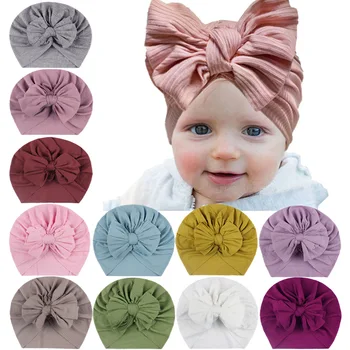 Новая детская повязка на голову, Летние Милые Цветочные бантики, повязки на голову для маленьких девочек, Эластичный бант, Повязка для волос для новорожденных, Аксессуары для маленьких девочек