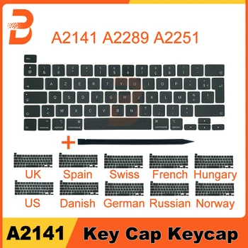 Новые Колпачки Для Ключей Русской клавиатуры США Великобритании Франции Германии Macbook Pro Retina 13