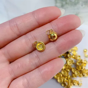 Новый кулон из желтого золота 24 Карат 3D Золотая Чаша Ожерелье Кулон 1шт