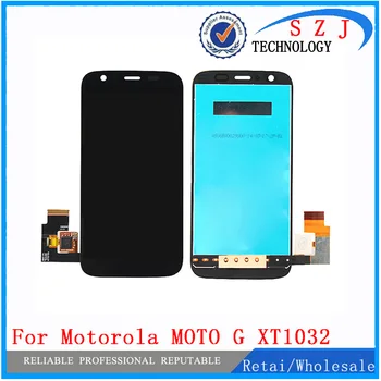 Новый чехол Для Motorola MOTO G XT1032 XT1033 Сенсорный Дигитайзер Экран ЖК-дисплей В Сборе Датчик Дигитайзера Стеклянная Линза Бесплатная доставка