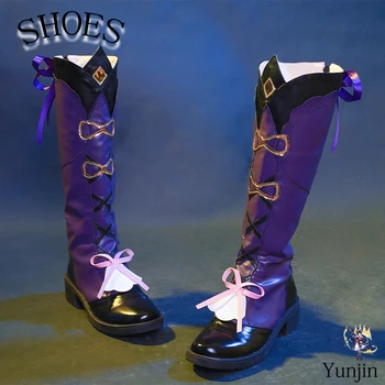 Обувь для косплея Genshin Impact Yunjin, аниме, Хэллоуин в китайском стиле для женщин, игра