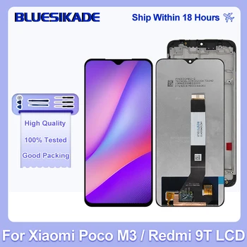 Оригинал для XIAOMI Poco M3 ЖК-дисплей M2010J19CG Сенсорный Экран Дигитайзер Для Redmi 9T LCD M2010J19C M2010J19CI Запасная Часть