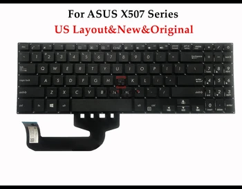 Оригинальная американская клавиатура для ASUS X507 X507 X570 A570 X570ZD YX570ZD Клавиатура черного цвета без Рамки 100% Протестирована