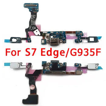 Оригинальная Плата Зарядки USB для Samsung Galaxy S7 Edge Порт Зарядки Для G935F Разъем Печатной Платы Гибкий Кабель Замена Запасных Частей