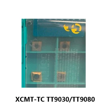 Оригинальные твердосплавные пластины XCMT040104R-TC XCMT050204 XCMT060204 XCMT070304 TC XCMT10T304-TC TT9030 TT9080 Токарный инструмент Резец XCMT