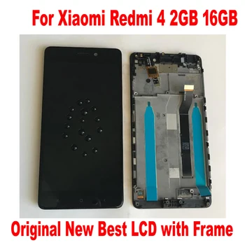 Оригинальный Новый Лучший для Xiaomi Redmi 4 2 ГБ 16 ГБ ЖК-дисплей с 10-точечным сенсорным экраном, дигитайзер в сборе, датчик с рамкой