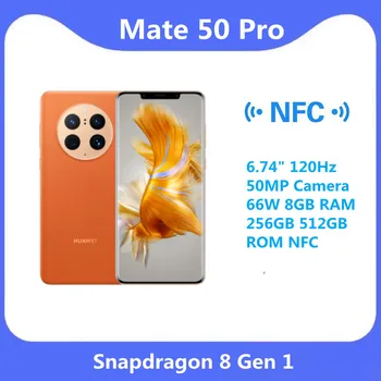 Оригинальный Официальный Новый Смартфон Huawei Mate 50 Pro Snapdragon 8 Gen 1 6,74 