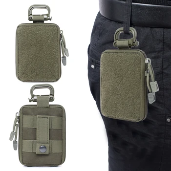 Охотничья военная сумка Molle, поясная сумка, уличный кошелек, водонепроницаемая сумка EDC, портативная дорожная поясная сумка на молнии для кемпинга, пеших прогулок