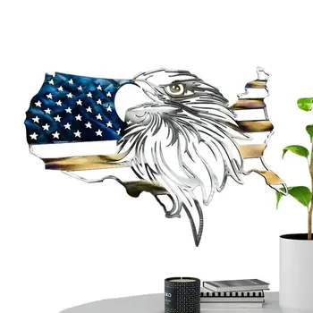 Патриотический Декор стен Белоголовый орел, Декор стен с американским флагом, Патриотический Подарок для украшения стен, Декор стен с белоголовым орлом, американский флаг