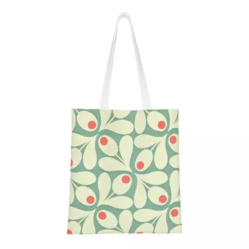 Переработка Orla Kiely, цветочная хозяйственная сумка, женская холщовая сумка-тоут, моющиеся цветы, абстрактные сумки для покупок продуктов,