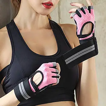 Перчатки для спортзала, перчатки для поднятия тяжестей, для занятий спортом, бодибилдингом, велосипедные перчатки для тренировок с поддержкой запястья