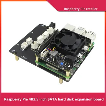Плата расширения жесткого диска Raspberry Pie 4B X825 Комплект платы твердотельного накопителя 2,5-дюймового жесткого диска SATA SSD