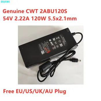 Подлинный CWT 2ABU120S 54V 2.22A 120W 5.5x2.1mm Адаптер Переменного Тока Для Видеорегистратора POE Источник Питания Зарядное Устройство