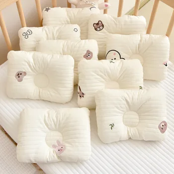 Подушка для новорожденных, хлопковая стеганая вышивка, Защита головы для младенцев, подушка Four Seasons на 0-12 месяцев