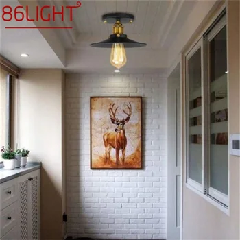 Потолочный светильник 86LIGHT в американском стиле, промышленные светодиодные светильники в стиле ретро, декоративные для внутреннего освещения в коридоре