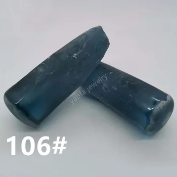 Продажа 0,1 кг 100 г 106 # Светло-голубого цвета, созданная лабораторией драгоценных камней шпинели Сырье Грубая необработанная Шпинель Синий камень для изготовления ювелирных изделий