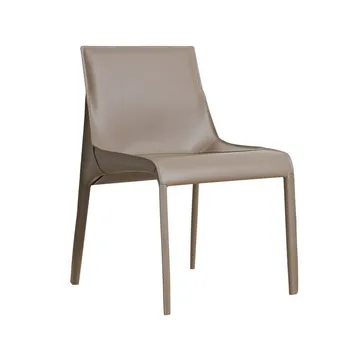 Производители седельных кожаных обеденных стульев дизайнерские стулья для домашнего отдыха, легкая роскошная современная минималистская модель седельного стула