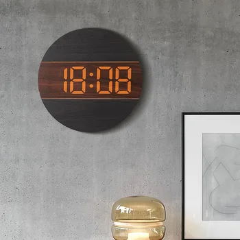 Простые часы для гостиной, персонализированные и креативно оформленные часы, настенные домашние часы в кремовом стиле