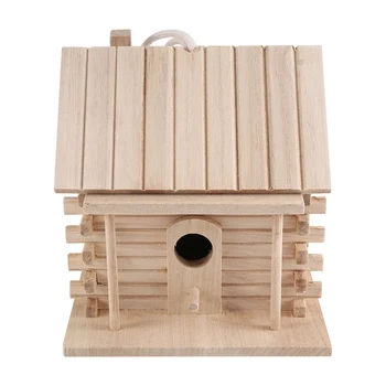 Птичий домик, настенное деревянное гнездо, Домик-гнездо Dox, Птичий домик, Птичий ящик, Деревянная коробка, Украшение клетки, Садовый орнамент