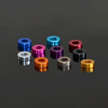 Разнообразие цветов Плоская шайба из алюминиевого сплава M5 (T6061) для винтов рулевого механизма радиоуправляемой модели