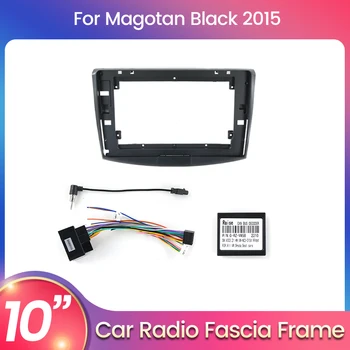 Рамка для Автомобильного Радиоприемника VW Passat B7 Magotan Black 2015 Кабель Canbus Dash Fitting Panel Kit Подходит для 10-дюймового Хост-блока Приборной Панели