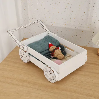 Реквизит для фотосъемки новорожденных, Маленькая деревянная кровать, Детская камера, Модель автомобиля, Позирующая Декоративная мебель, Деревянная детская кровать со съемкой Дрогом