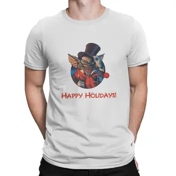 Рождественская уникальная футболка Gremlins Gizmo для отдыха, полиэстеровая футболка, летние вещи для мужчин и женщин