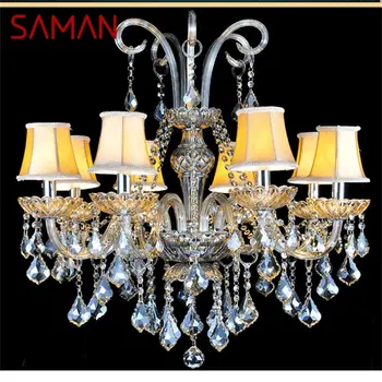 Роскошная Люстра SAMAN, Современное светодиодное освещение, Креативные Декоративные светильники для дома, гостиной, столовой, Спальни
