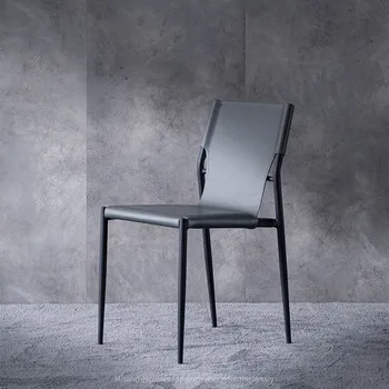Роскошная столовая Nordic Light, 2 стула для кухни, Мягкая спинка, косметическое седло, кожаное кресло, Современная мебель для ресторана